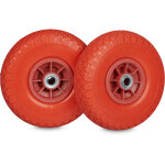 Relaxdays - 2x roues pour diable, r�sistantes, en caoutchouc, 3. 00 - 4', 260 x 85 mm, essieu, jusqu'� ...