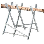 Relaxdays chevalet de sciage, pliable, charge maximale 150 kg, acier, hlp: 80 x 80 x 82 cm, pour couper ...