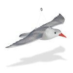 Relaxdays epouvantail mouette, repousse - oiseaux, chasseur de pigeons, volant, dcoration