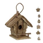 Relaxdays nid oiseau; petite maison d?oiseaux; maisonnette déco; déco maison nids en boi Relaxdays nid oiseau; petite maison d?oiseaux; maisonnette déco; déco maison nids en boi