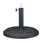 Relaxdays pied de parasol porte parasol support parasol socle noir doré terrasse jardin Relaxdays pied de parasol porte parasol support parasol socle noir doré terrasse jardin