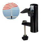 Relaxdays porte - parasol, rambarde de balcon, pince a parasol, support a parasol, fixation