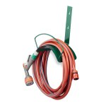 Relaxdays porte tuyau mural 60 m support pour tuyaux de jardin 15 mm 5 / 8 pouces m�tal, vert