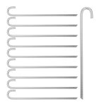 Relaxdays sardine de sol ancre de sol lot de 10 pour grande tente crochet de camping