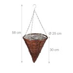 Relaxdays suspension plantes pot de fleurs plantes suspendues lot de 3 support plantes set Relaxdays suspension plantes pot de fleurs plantes suspendues lot de 3 support plantes set