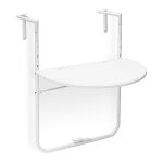 Relaxdays table balcon suspendue bastian table pliante balcon table extrieur rglable