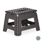 Relaxdays tabouret pliable tabouret pour enfants escabeau tabouret en plastique 120 kg