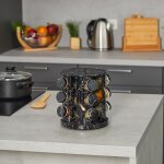 Relqxdays tourniquet a epices, rotatif, 12 pots réutilisables, chacun avec embout tamiseur, effet marbre, ... Relqxdays tourniquet a epices, rotatif, 12 pots réutilisables, chacun avec embout tamiseur, effet marbre, ...