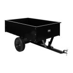 Remorque basculante 300kg pour tracteur tondeuse, benne acier  texas 90053030