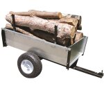 Remorque basculante turfmaster en acier galvanis� sp�cial bois