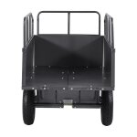 Remorque à benne basculante - duoku - 481 l - idéale pour tracteurs tondeuses et equipements de jardin ... Remorque à benne basculante - duoku - 481 l - idéale pour tracteurs tondeuses et equipements de jardin ...