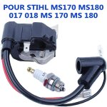 Remplacement de bougie d'allumage et bobine d'allumage haute pression pour stihl 017 018 ms170 ms180 ... Remplacement de bougie d'allumage et bobine d'allumage haute pression pour stihl 017 018 ms170 ms180 ...