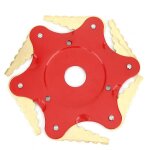 Remplacement de tte de tondeuse en acier alli  6 lames pour coupe - brosse de tondeuse  gazon