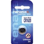Renata blister de 1 pile bouton lithium cr1620 3v 68 mah