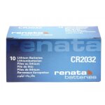 Renata cr2032 3v au lithium pack de 10 piles
