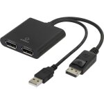 Renkforce displayport adaptateur [1x displayport mle - 2x displayport femelle] noir