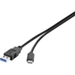 Renkforce usb 3. 1 c�ble de raccordement [1x usb 3. 1 m�le a? - 1x usb - c? m�le]