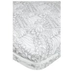 Renove matelas - sieste - 140 x 190 cm - 100% polyester - lavable en machine - gris floral