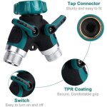 R�partiteur de tuyau d'arrosage � 2 voies, r�partiteur de tuyau d'arrosage 3 / 4  et 1 / 2  avec 2 sorties ...