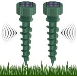 Rpulsif anti taupe solaire ultrason 3 modes, solaire, ecologique, repulsif exterieur grande porte, ...