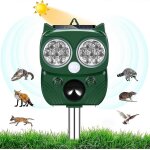 R�pulsif pour chats d'ext�rieur, r�pulsif � ultrasons pour chats et chiens, rechargeable par �nergie ...