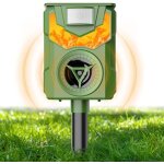 Repulsif chat ultrason, rpulsif pour rongeurs solaire, modes de charge solaire et usb, pour chats, chiens, ...