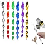 Rpulsif oiseaux, 6 pcs spirale rflchissante, barre effaroucheur oiseaux, rpulsifs oiseaux reflechissants, ...