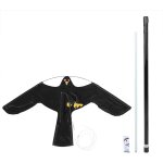 Rpulsif pour oiseaux dragon, extensible cerf - volant rpulsif effaroucheur d'oiseau avec tige tlescopique ...