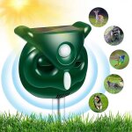 R�pulsif solaire ultrasonique pour chiens, chats et oiseaux, id�al pour l'ext�rieur, avec d�tecteur de ...