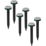 Rpulsif taupe solaire a ultrason, lot de 6 rpulsifs solaires a ultrasons pour l'extrieur - etanche ...