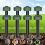 Rpulsif taupe solaire a ultrason lot de 8, rpulsif a ultrasons utilis pour repousser les animaux fouisseurs ...