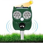 R�pulsif � ultrasons pour chats et chiens, rechargeable par �nergie solaire et usb. prot�ge des chiens, ...