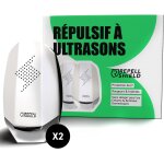 Rpulsif ultrason souris et rats (lot de 2) - protection 24 / 7 120m - multi - usage intrieur & extrieur ...