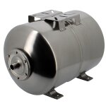 Réservoir pression à vessie horizontal en inox - 100 litres Réservoir pression à vessie horizontal en inox - 100 litres