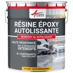 Résine epoxy autolissante - peinture pour sol : déco intérieure, atelier - effet miroir jaune signalisation ... Résine epoxy autolissante - peinture pour sol : déco intérieure, atelier - effet miroir jaune signalisation ...