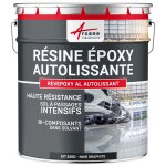 Résine epoxy autolissante - peinture pour sol : déco intérieure, atelier - effet miroir noir graphite ... Résine epoxy autolissante - peinture pour sol : déco intérieure, atelier - effet miroir noir graphite ...