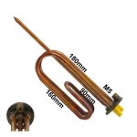 Resistance 2200w diam. 48 270m / m + porte anode m5 chauffe - eau acapulco