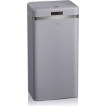 Retro poubelle de cuisine automatique avec capteur de mouvement, 45 litres, mtallique, grande capacit, ...