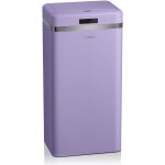 Retro poubelle de cuisine automatique avec capteur de mouvement, 45 litres, mtallique, grande capacit, ...