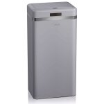 Retro poubelle  ouverture automatique avec capteur, mtal, 45 litres, vintage, , gris, swan, swka4500grneu ...
