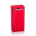 Retro poubelle  ouverture automatique avec capteur, mtal, 45 litres, vintage rouge swan swka4500rn