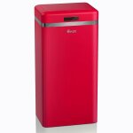 Retro poubelle  ouverture automatique avec capteur, mtal, 45 litres, vintage, , rouge, swan, swka4500rneu ...