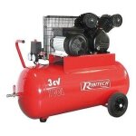 Ribitech - compresseur 100 litres 8 bar 3cv tte en v - prcomp3 / 100v