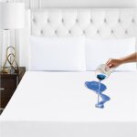 Richair protge matelas quartz 200 * 200cm forme housse, tissu eponge, impermable et respirant by b