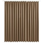 Rideau occultant avec crochets taupe 290x245 cm