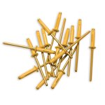 Rivets trigrip de 4. 8 x 22 jaunes pour plaque mineralogique