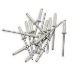Rivets trigrip de 4 x 20 blancs pour plaques mineralogiques