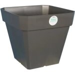 Riviera pot de fleurs soleilla - carr� - 40 x 40 cm - gris paillet�