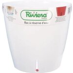 Riviera pot rond eva new en plastique - � 46 cm - 49 l - blanc