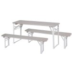 Roba table pique - nique enfants pliable avec 2 bancs - salon de jardin pliant en bois massif - gris Roba table pique - nique enfants pliable avec 2 bancs - salon de jardin pliant en bois massif - gris